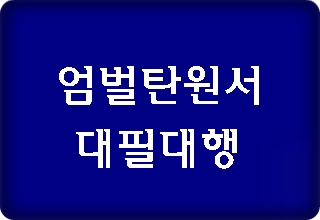 엄벌 탄원서 대필 대행 사례