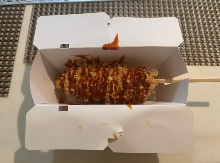  명랑핫도그 신메뉴! 라면맵땅 핫도그 내돈내산 솔직 후기~