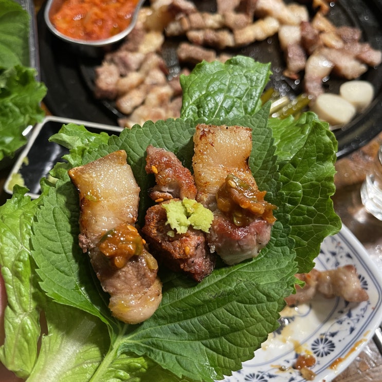  대전 둔산동 맛집 행복했던 연말회식, 삼겹살로 종결짓는 고기집이야