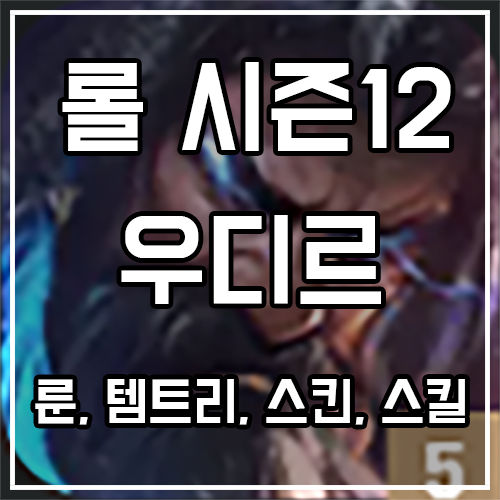 칼바람 우디르 룬, 템트리, 스킨 공략 칼바람 우디르 룬, 템트리, 스킨 공략