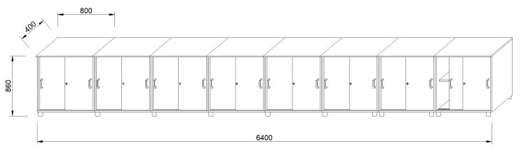  Sliding Door Cabinet 수납장 _ 미닫이장 _ 잠금장치