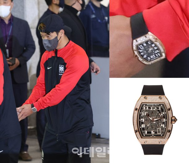 황희찬 리차드밀 손흥민 파텍필립 김영권 롤렉스 시계 가격 황희찬 리차드밀 손흥민 파텍필립 김영권 롤렉스 시계 가격