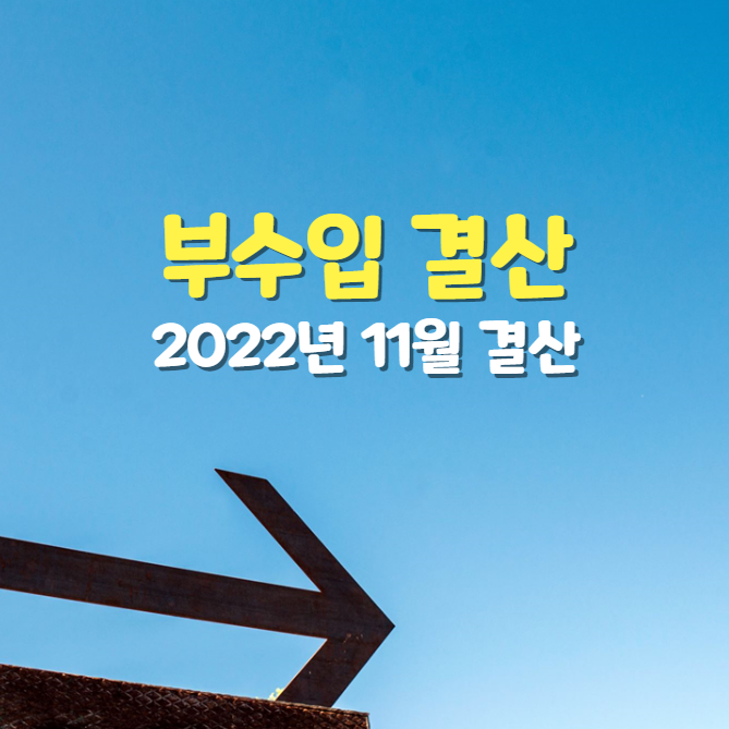  2022년 11월 부수입 결산