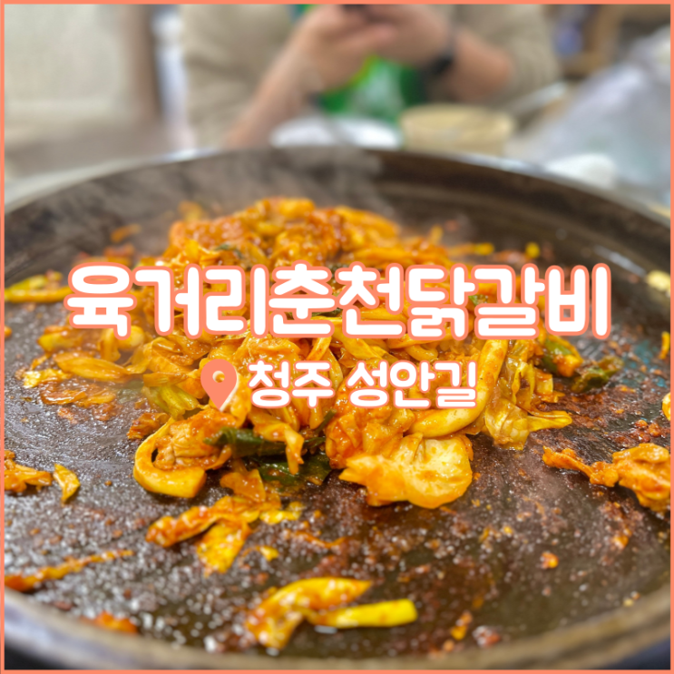  청주 성안길 맛집, 시내 닭갈비는 방송에 여러번 출연! 육거리춘천닭갈비