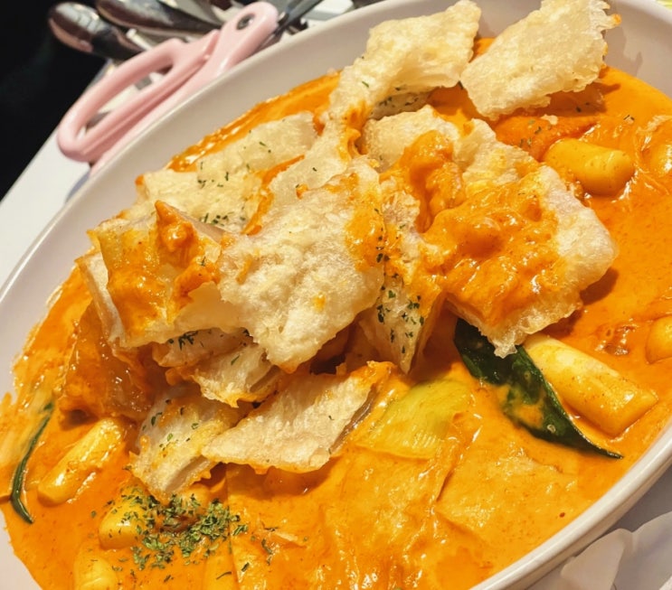  로제 떡볶이 돈까스 최고 조합 노원역 분식 해피치즈스마일 노원점