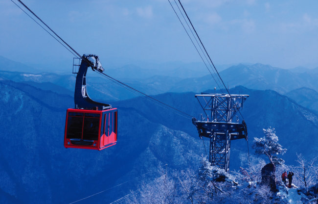  대둔산케이블카, 대둔산도립공원 설경, 전북 완주 가볼만한곳