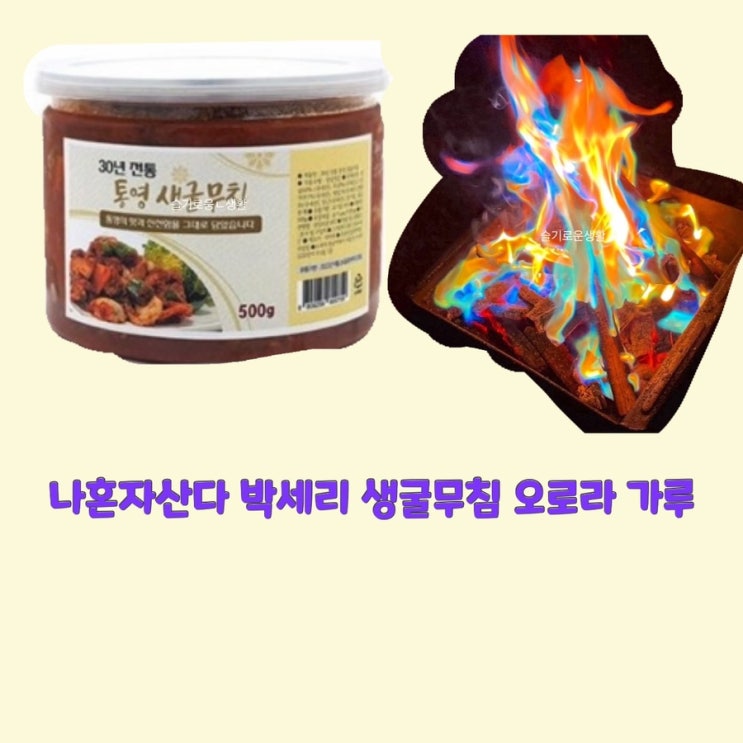  박세리 생굴무침 모닥불 무지개가루 오로라 나혼자산다 473회 아이템