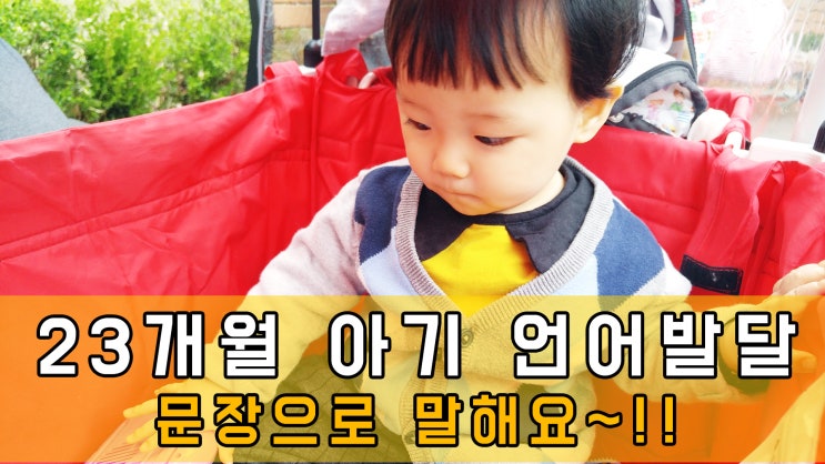 21개월~23개월 아기 언어 발달 기록 vlog