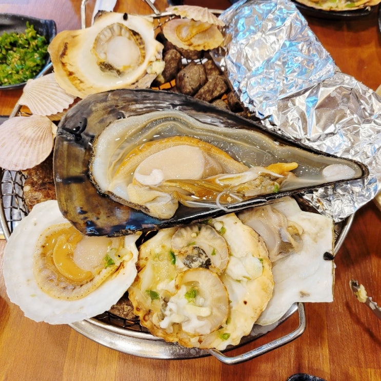  연산동 토곡맛집 훈이네맥반석조개구이(중), 해물라면(소) 후기