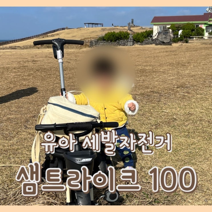  [내돈내산] 샘트라이크 100 플러스 : 3살 아기 자전거 추천 / 삼천리 유모차형 아기 세발 자전거 / 트라이크