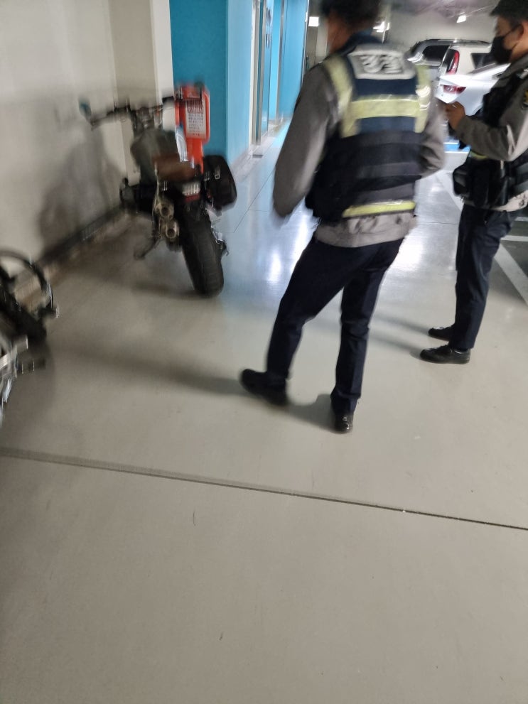  오토바이 번호판 분실 후...