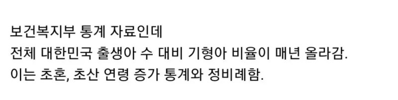 대한민국 기형아 출산율 근황 : 네이버 블로그 대한민국 기형아 출산율 근황 : 네이버 블로그