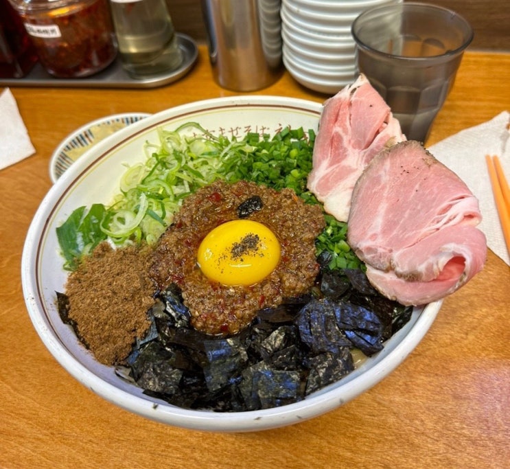  칸다소바 경복궁점 오픈런 웨이팅해서 마제소바 먹기
