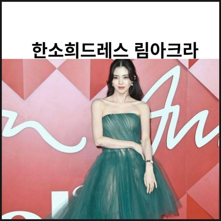  한소희 드레스 림아크라 심쿵 드레스 눈으로 입어봐요
