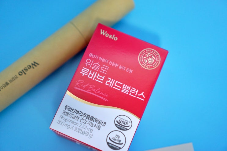  갱년기 고민 덜어주는 위슬로 루바브 레드밸런스
