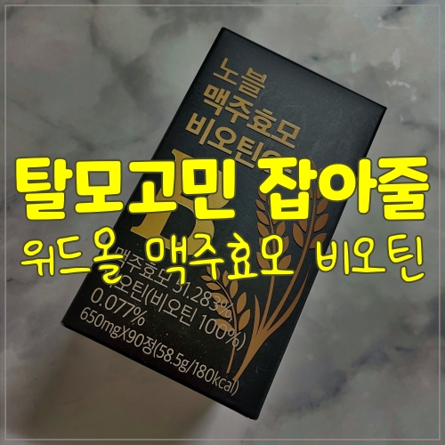  탈모고민 잡아줄 맥주효모는 위드몰 맥주효모 비오틴 3000