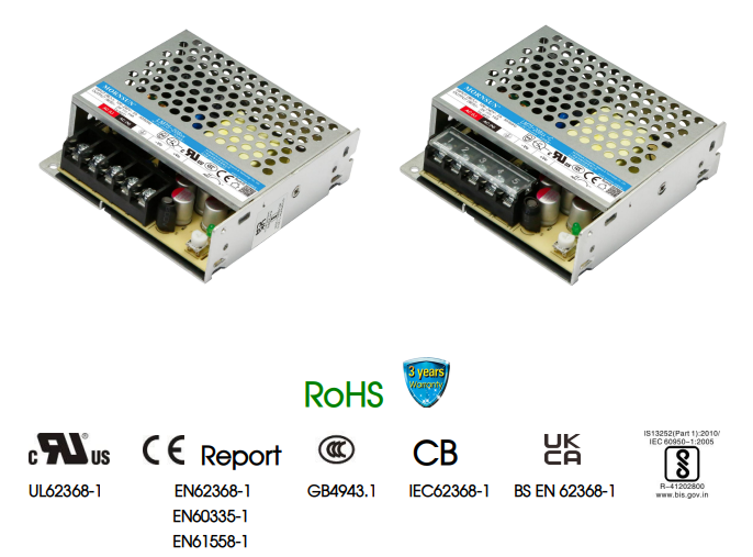  75W Enclosed SMPS, LM75-20Bxx