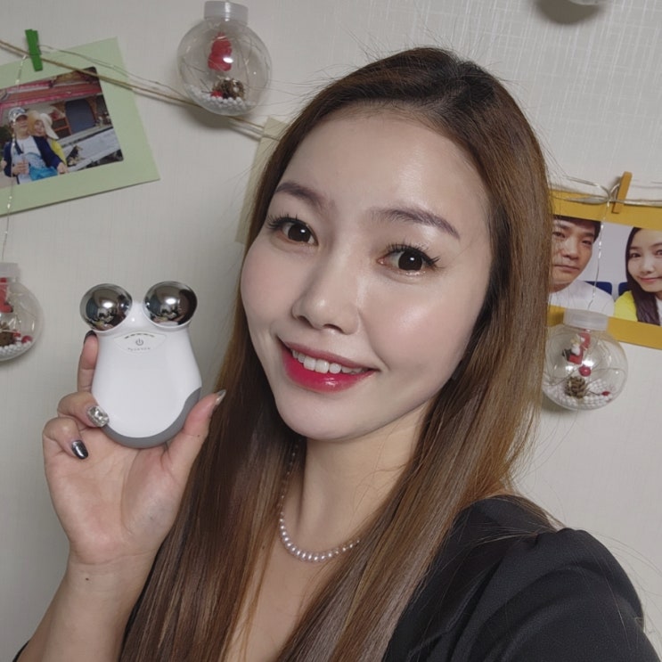  홈케어는 커런트바디 누페이스 미니 디바이스로 정했어요