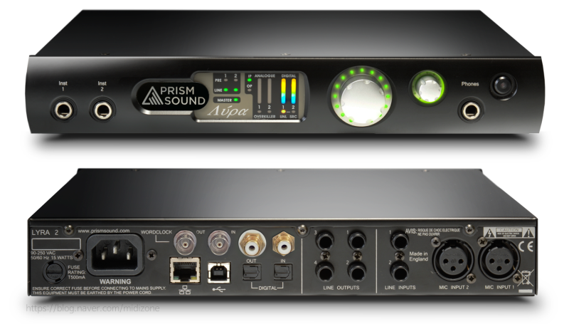 Prism Sound사의 오디오 인터페이스 LYRA 2 제품소개 : 네이버 블로그