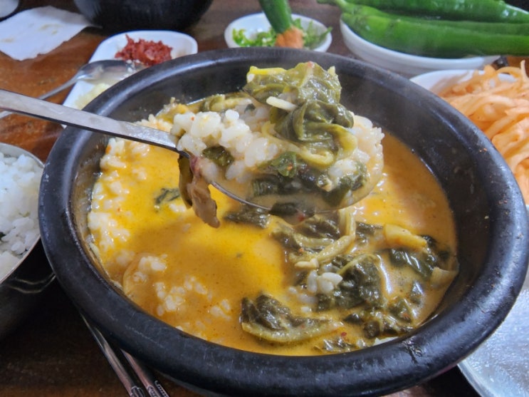  안동 아침식사 우거지와 선지 마산해장국