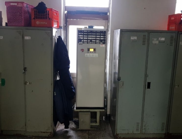  공장 탈의실 온풍기, 겨울 웃풍 고민? 나우이엘 NE-220PS 해결