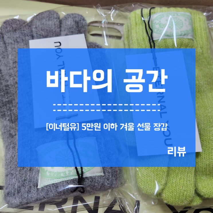  [이터널유] 5만원이하 겨울 선물 장갑 그레이/옵틱옐로우