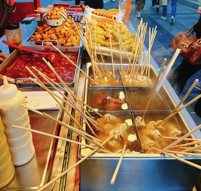  겨울철 포장마차 분식 너무 좋아요