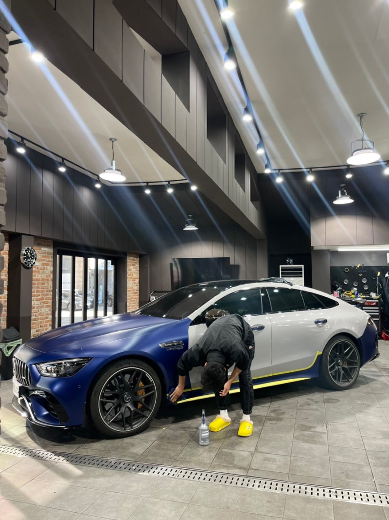 성남 판교 분당구 / 라이트그레이랩핑 / AMG GT