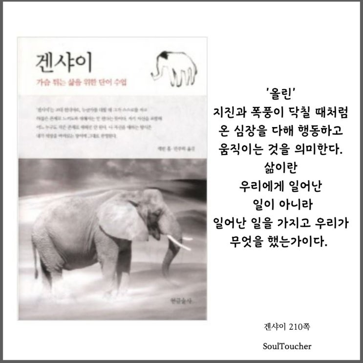 『겐샤이』:사력을다해행동하라