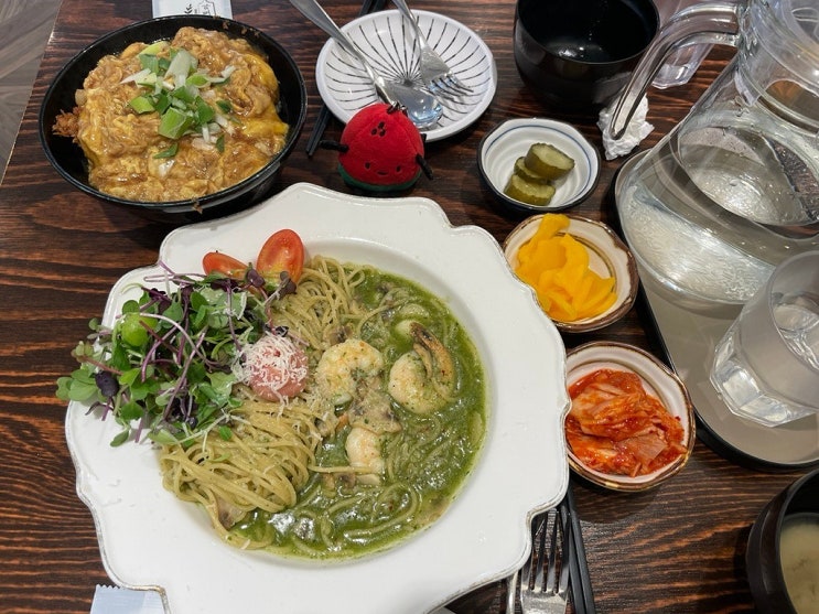  강남, 신논현 맛집 '연남토마' 명란 바질오일 파스타, 가츠 덮밥 추천