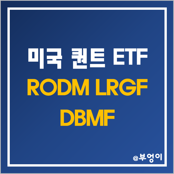 미국 퀀트 투자 ETF 추천 - RODM, LRGF, DBMF 주가 (헤지펀드 관련주) 미국 퀀트 투자 ETF 추천 - RODM, LRGF, DBMF 주가 (헤지펀드 관련주)
