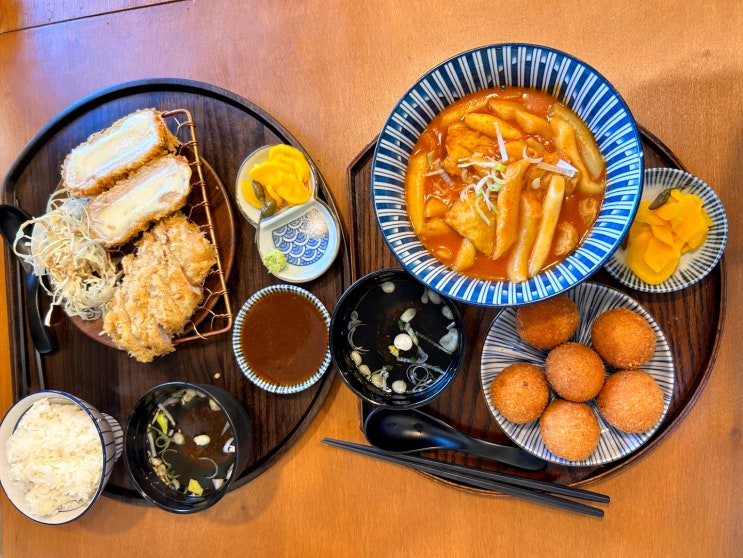  뚝섬유원지 맛집 호니도니 자양점“치즈&돈까스 세트, 떡볶이” 자양동 점심맛집: 서울/자양동