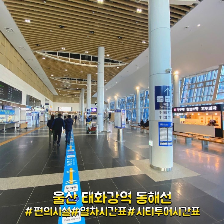  울산 태화강역 동해선 광역전철&일반열차 시간표 및 편의시설 총정리!