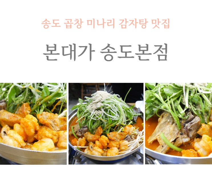  송도 센트럴파크 맛집 추천 감자탕 맛집 본대가 본점