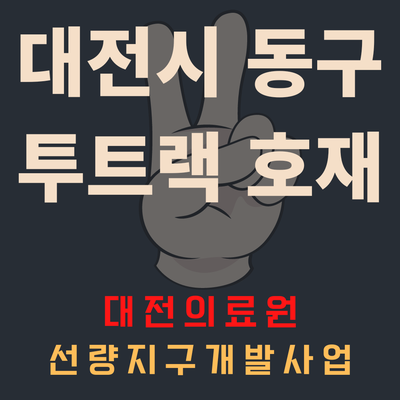 대전시 동구의 투트랙 호재를 알아보자(feat.에코포레아파트)
