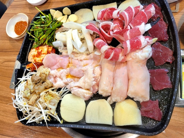  인천 모래내시장 맛집 삽교소곱창 소모듬구이