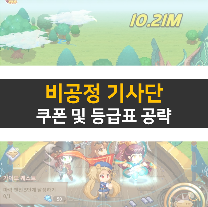비공정기사단 쿠폰과 티어 등급표 정보 공략 비공정기사단 쿠폰과 티어 등급표 정보 공략