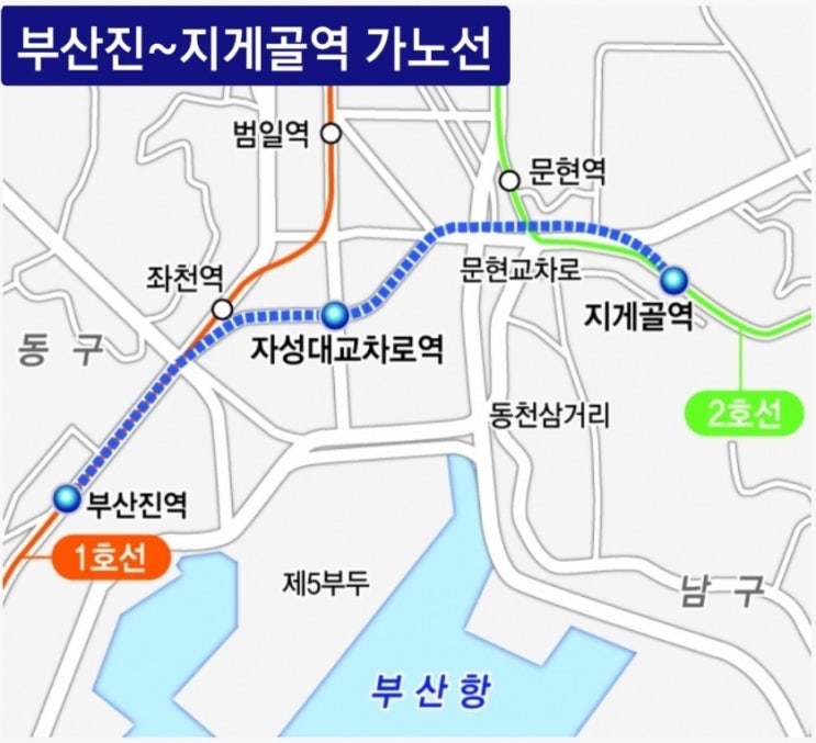  부산진~지게골 연결 도시철도 청신호 20분에서 10분 단축