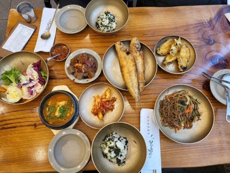 인천 서구 가성비 맛집 산이 내린 밥상 곤드레밥집 서구점 후식까지 완벽