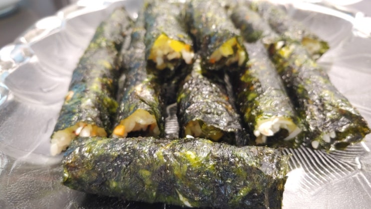  아빠표 집밥, 아빠표 요리 : 초간단 미니 김밥으로 한끼 해결