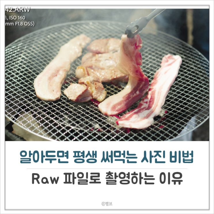  Raw 파일로 촬영하는 이유 JPG와 차이점