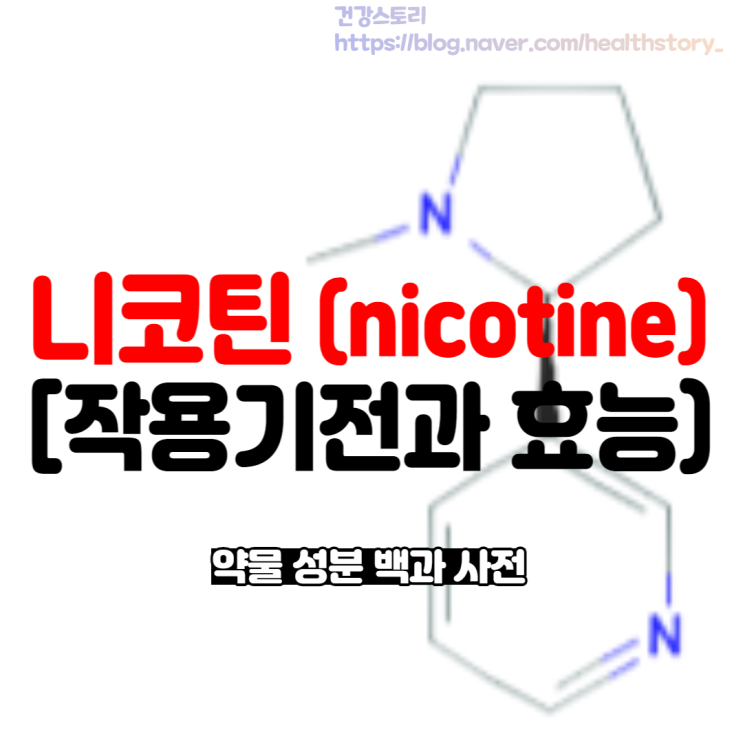 니코틴 (nicotine) 중독과 금연보조제 약물