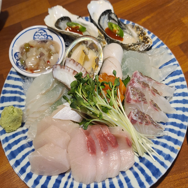  의정부이자카야맛집 허선생 I 구성 좋은 숙성회 I 맛있었던 새우튀김, 해물라면