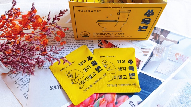  홀리데이즈 프로바이오틱스 쑤욱변으로 아랫배를 가볍게