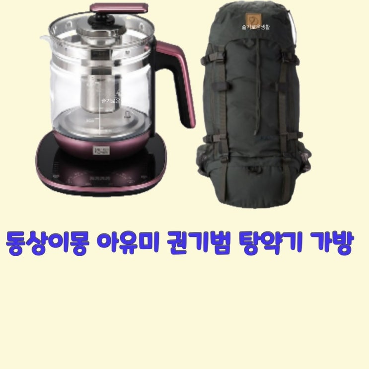  아유미 남편 권기범 동상이몽 270회 탕약기 가방 백팩 옷 패션