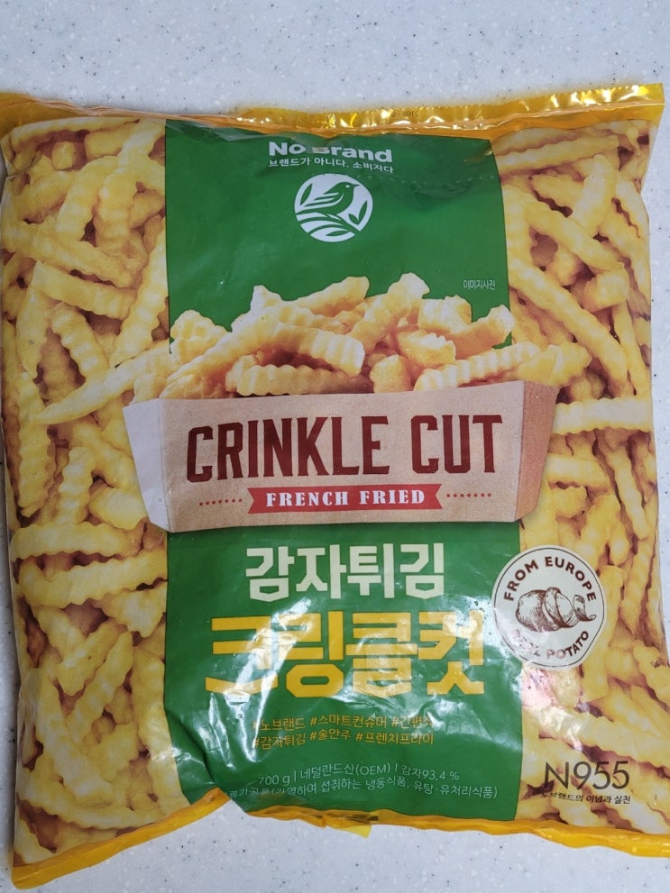  노브랜드 추천템, 감자튀김 크링클컷 간단한 맥주 안주
