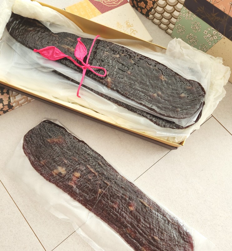  수제 소고기 육포를 귀한 수강생분께 선물 받았습니다.
