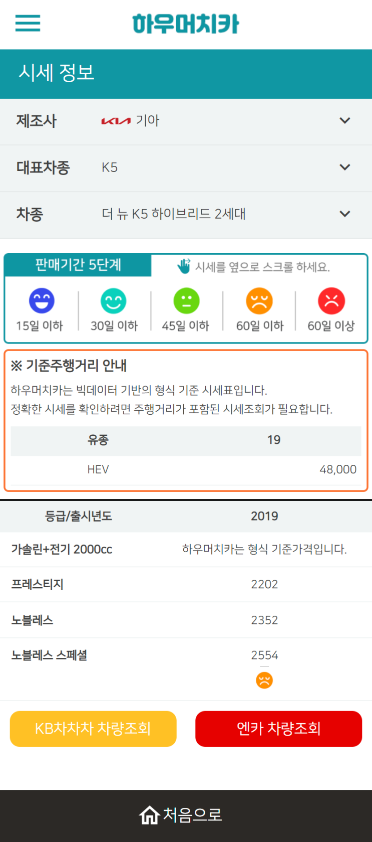 하우머치카 2022년 12월 더 뉴 K5 하이브리드 2세대 중고차시세.가격표 하우머치카 2022년 12월 더 뉴 K5 하이브리드 2세대 중고차시세.가격표