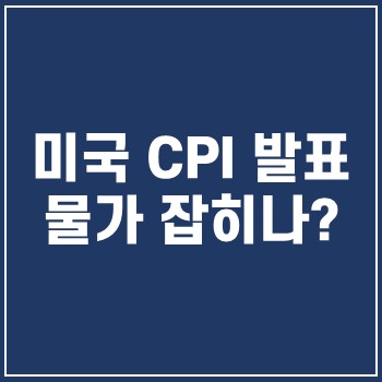  미국 11월 CPI 발표, 물가 잡히나?