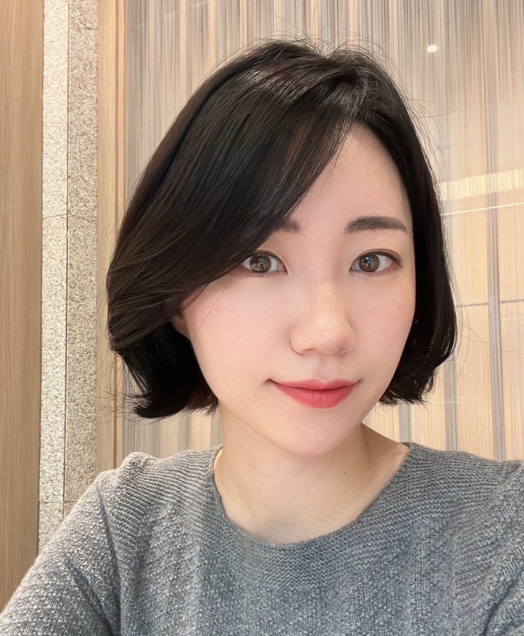  더청담동미용실 우노플로에서 단발커트에 펌하기 ️ by 헤어디자이너 한송 원장